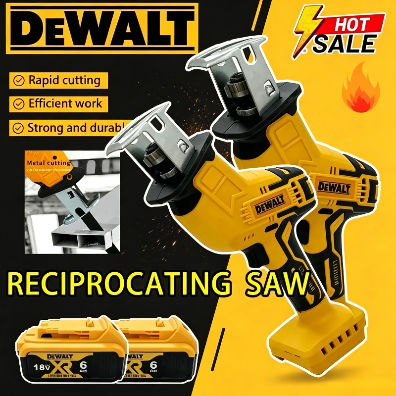 Metal Saw Reciprocating - เลื่อยไฟฟ้า Dewalt 2800RPM แบบไร้แปรงถ่าน เลื่อยอเนกประสงค์สำหรับตัดโลหะ ไม้