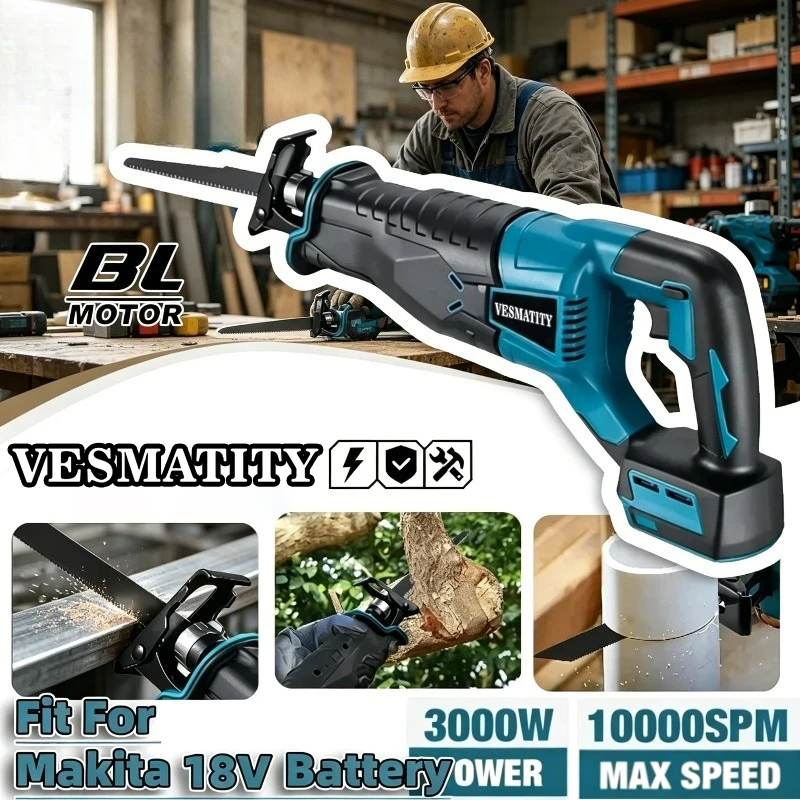 เลื่อยลูกสูบไร้สายแบบไร้แปรงถ่ - Metal Saw Reciprocating บทวิจารณ์และราคา