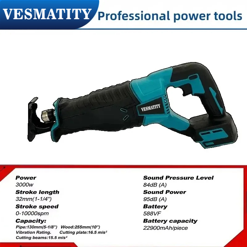 เลื่อยลูกสูบไร้สายแบบไร้แปรงถ่ - Metal Saw Reciprocating บทวิจารณ์และราคา