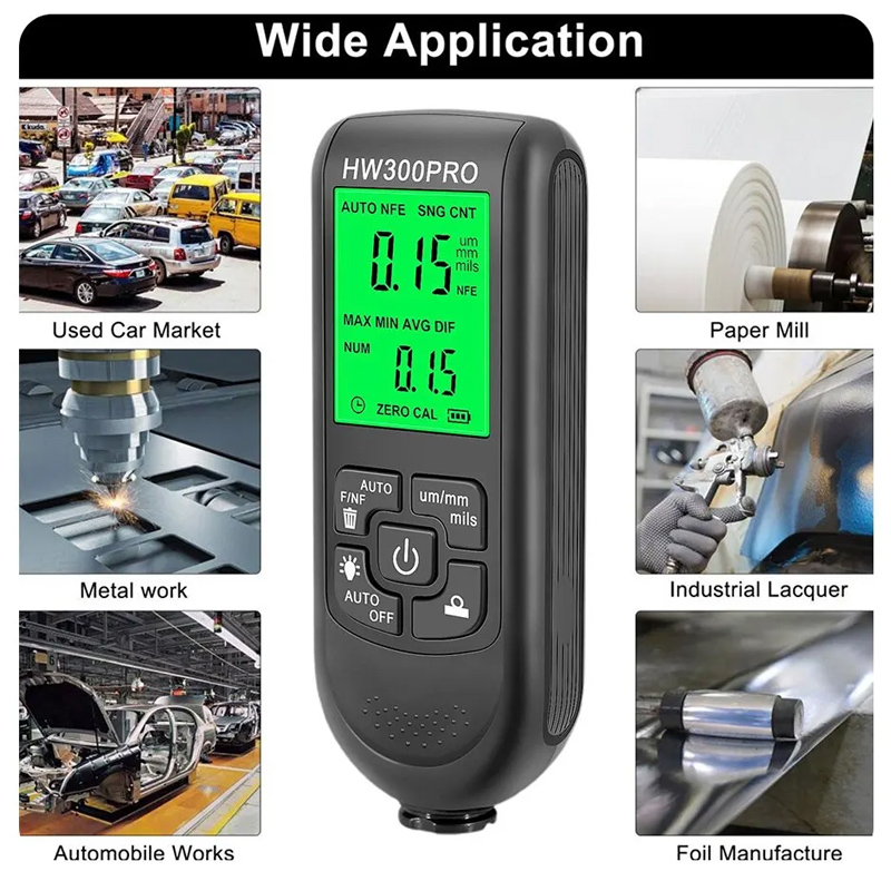 HW-300PRO สีรถฟิล์มอัตโนมัติคว - Paint Thickness Gauge บทวิจารณ์และราคา