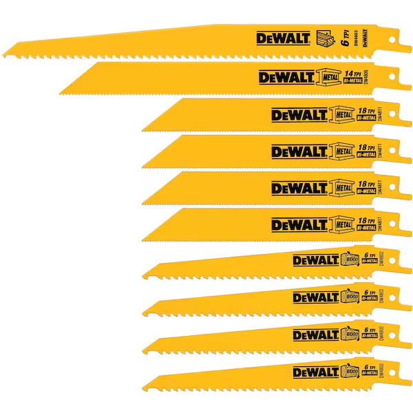 ชุดใบเลื่อยลูกสูบไบเมทัล 10 ชิ - Metal Saw Reciprocating บทวิจารณ์และราคา
