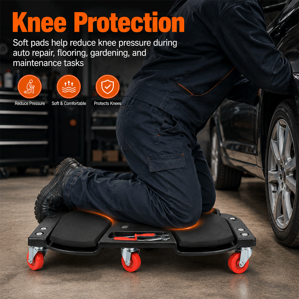 เหมาะสำหรับซ่อมแซมแผ่นรองเข่า  - Garage Creeper Roller บทวิจารณ์และราคา